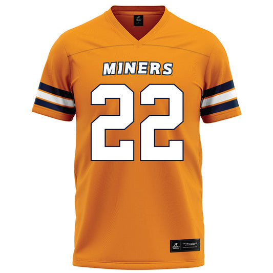 UTEP - NCAA Football : Elijah McCoy - Orange Football Jersey-0
