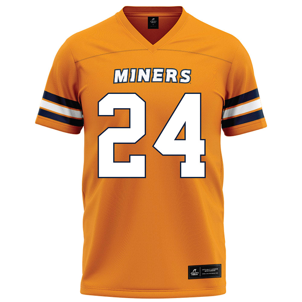 UTEP - NCAA Football : Jaime Guerrero Jr - Orange Football Jersey