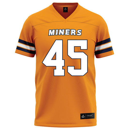 UTEP - NCAA Football : Justin Lee - Orange Football Jersey-0