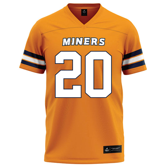 UTEP - NCAA Football : Josh Bell - Orange Football Jersey-0