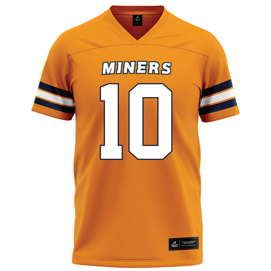 UTEP - NCAA Football : Chad Warner - Orange Football Jersey-0