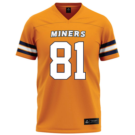 UTEP - NCAA Football : Luka Matamoros - Orange Football Jersey-0