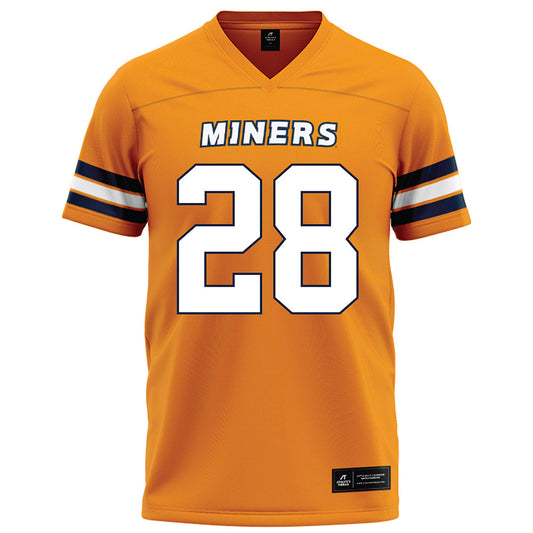 UTEP - NCAA Football : Brandon Jones - Orange Football Jersey