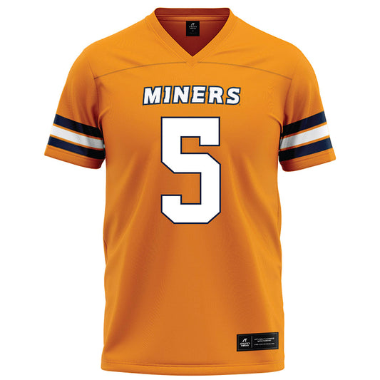 UTEP - NCAA Football : Kam Thomas - Orange Football Jersey