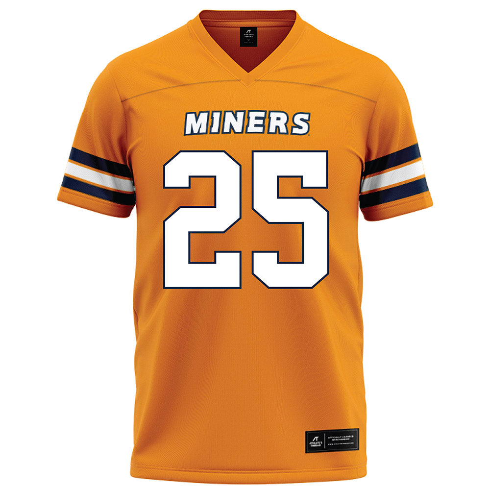 UTEP - NCAA Football : Zo Hill - Orange Football Jersey-0
