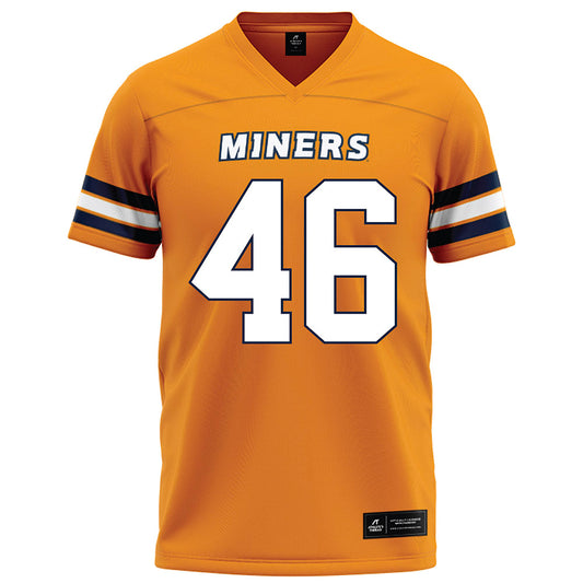 UTEP - NCAA Football : Copelin Windfont - Orange Football Jersey-0