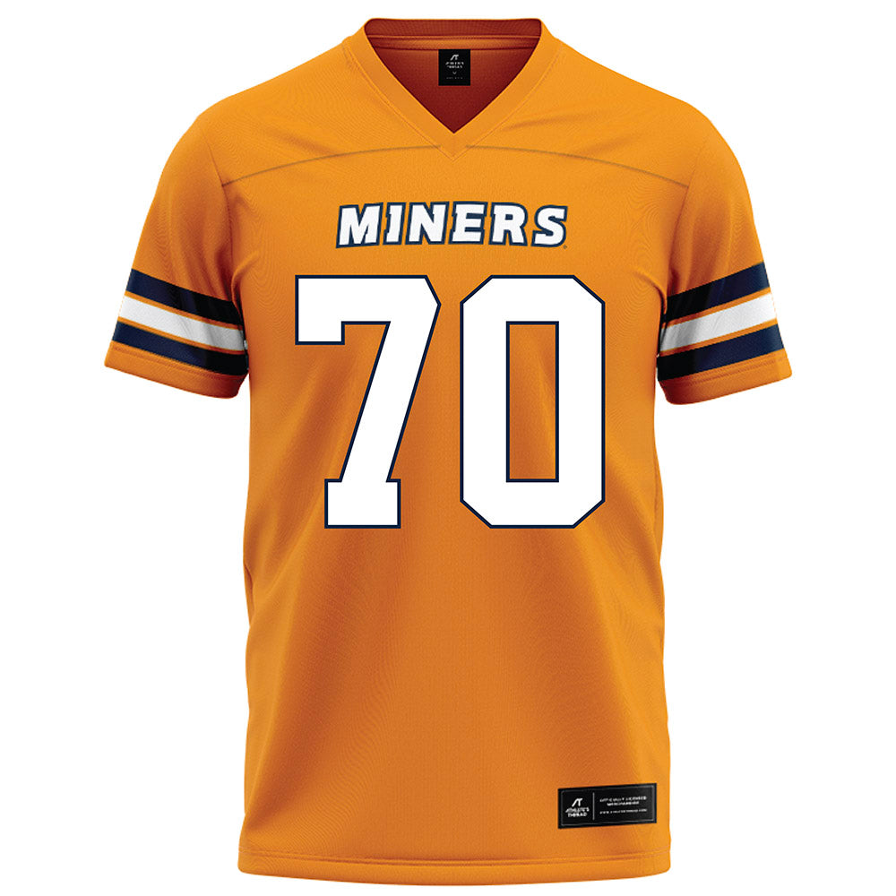 UTEP - NCAA Football : Luka Matamoros - Orange Football Jersey