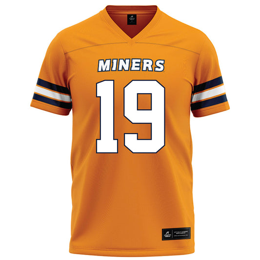 UTEP - NCAA Football : JP Pickles - Orange Football Jersey