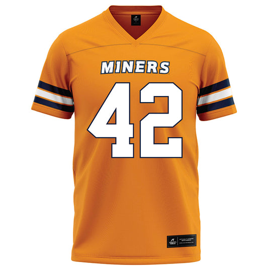 UTEP - NCAA Football : Noah Botsford - Orange Football Jersey-0