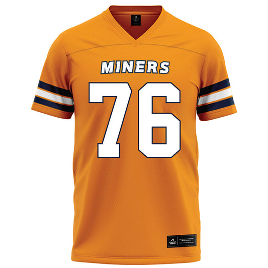 UTEP - NCAA Football : Diego De La Cruz - Orange Football Jersey-0