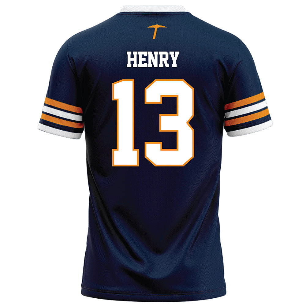 UTEP - NCAA Football : Nikolas Henry - Navy Football Jersey-1