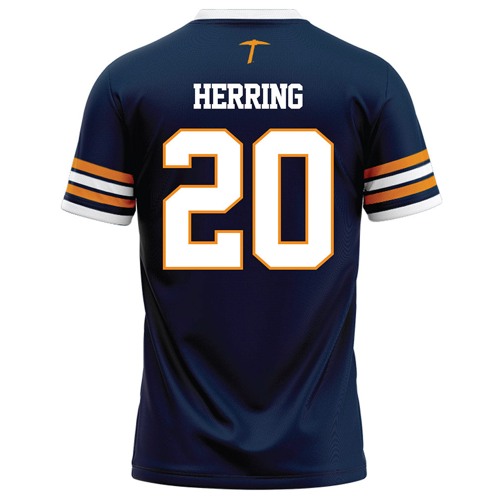 UTEP - NCAA Football : Kam Herring - Navy Football Jersey