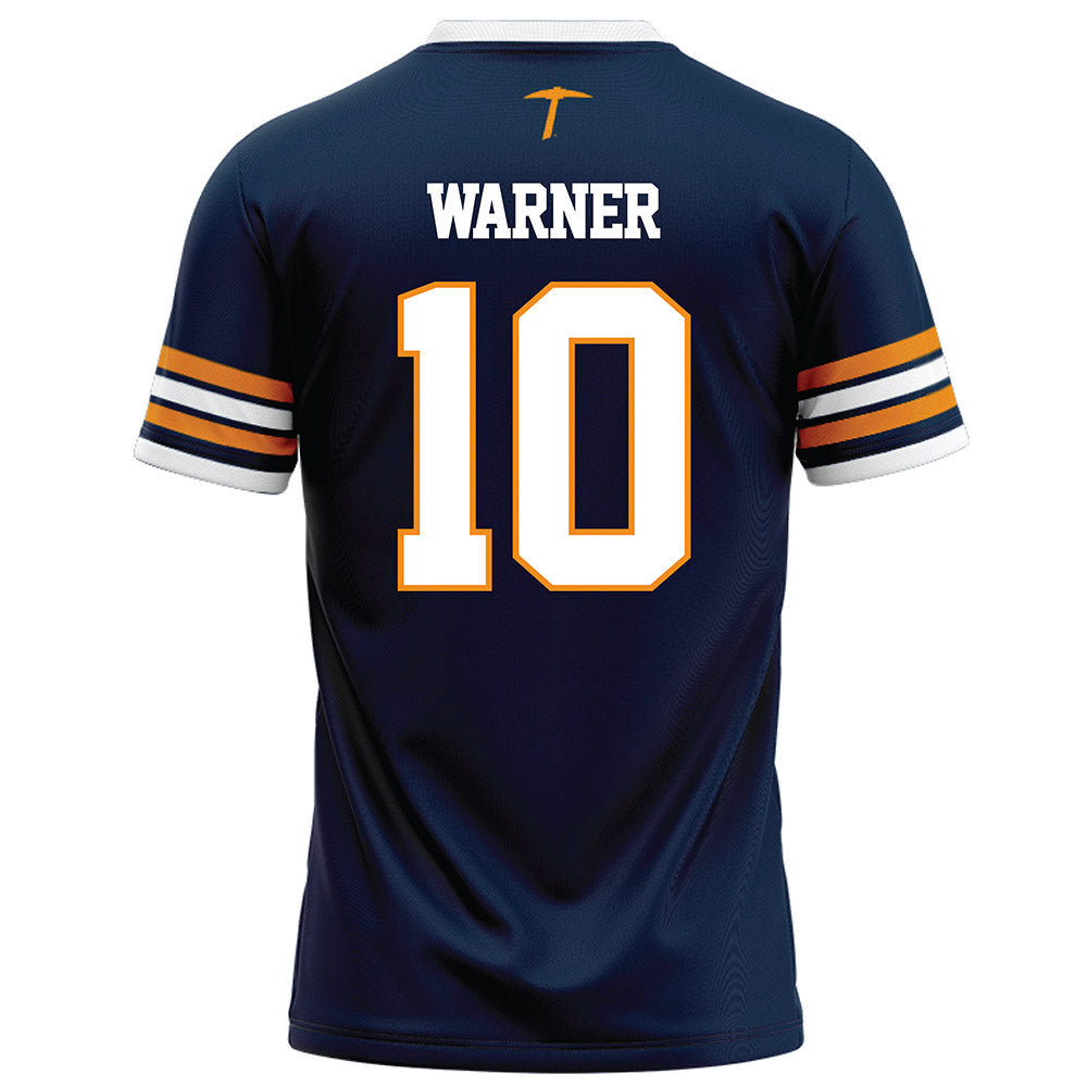UTEP - NCAA Football : Chad Warner - Navy Football Jersey-1