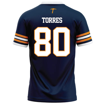 UTEP - NCAA Football : Marcus Torres - Navy Football Jersey