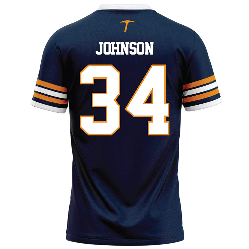 UTEP - NCAA Football : Xavier Johnson - Navy Football Jersey