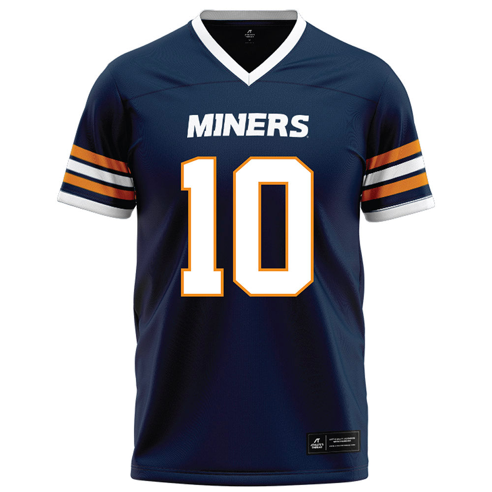 UTEP - NCAA Football : Chad Warner - Navy Football Jersey-0