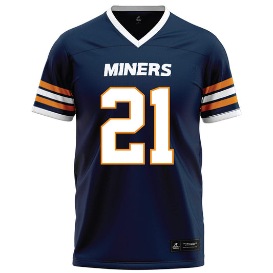 UTEP - NCAA Football : Tyler Jones - Navy Football Jersey-0