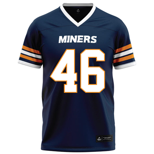 UTEP - NCAA Football : Copelin Windfont - Navy Football Jersey-0