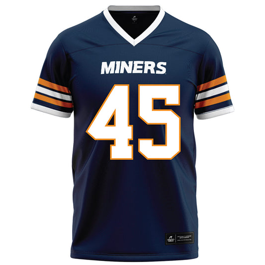 UTEP - NCAA Football : Justin Lee - Navy Football Jersey-0