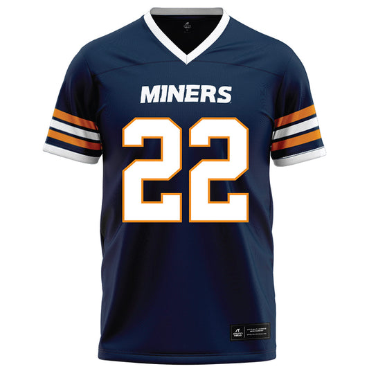 UTEP - NCAA Football : Elijah McCoy - Navy Football Jersey-0