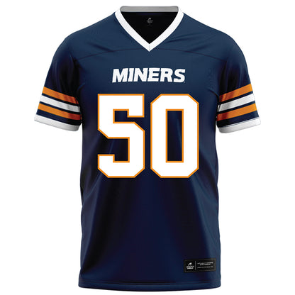 UTEP - NCAA Football : Leander Parrish - Navy Football Jersey-0