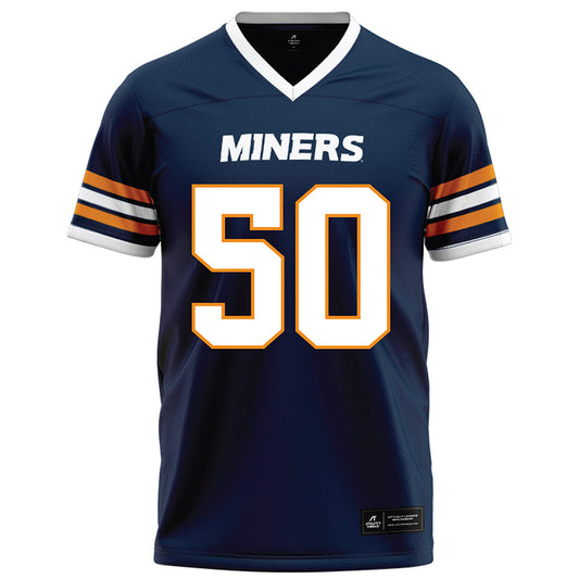 UTEP - NCAA Football : Leander Parrish - Navy Football Jersey-0