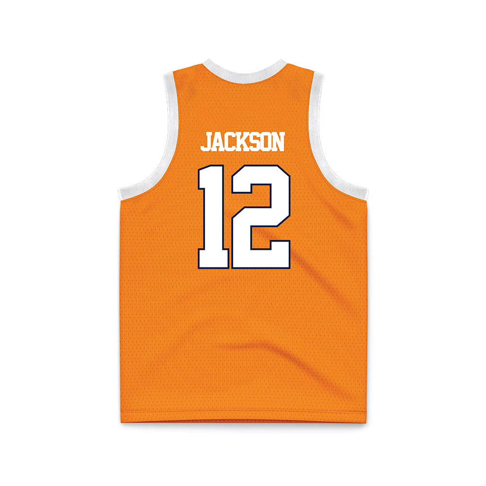 UTEP - Men's Basketball Legends : Stefon Jackson - Orange Basketball Jersey-1