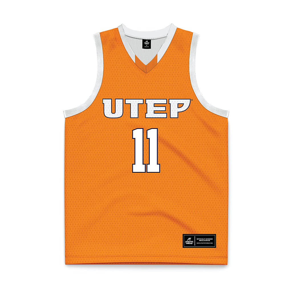 UTEP - NCAA Men's Basketball : Trey Horton - Orange Basketball Jersey-0