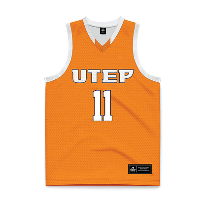 UTEP - NCAA Men's Basketball : Trey Horton - Orange Basketball Jersey-0