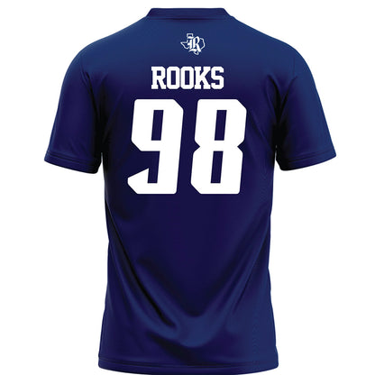 Rice - NCAA Football : Robert Rooks - Navy Blue Football Jersey-1