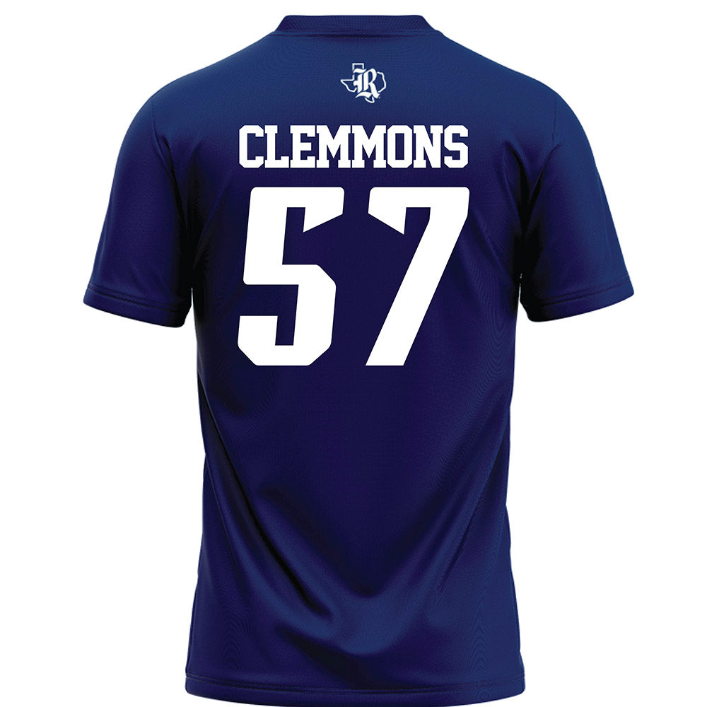 Rice - NCAA Football : Aquantis Clemmons - Navy Blue Football Jersey-1