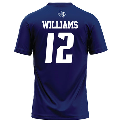 Rice - NCAA Football : Joshua Williams - Navy Blue Football Jersey