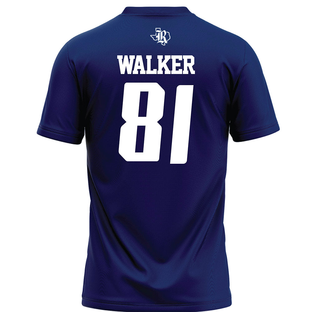 Rice - NCAA Football : Braylen Walker - Navy Blue Football Jersey-1
