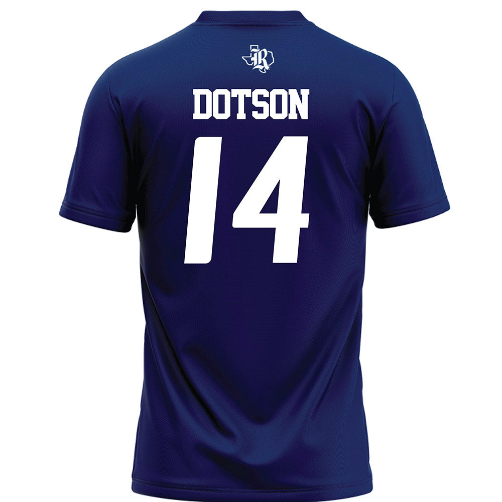 Rice - NCAA Football : Ephraim Dotson - Navy Blue Football Jersey