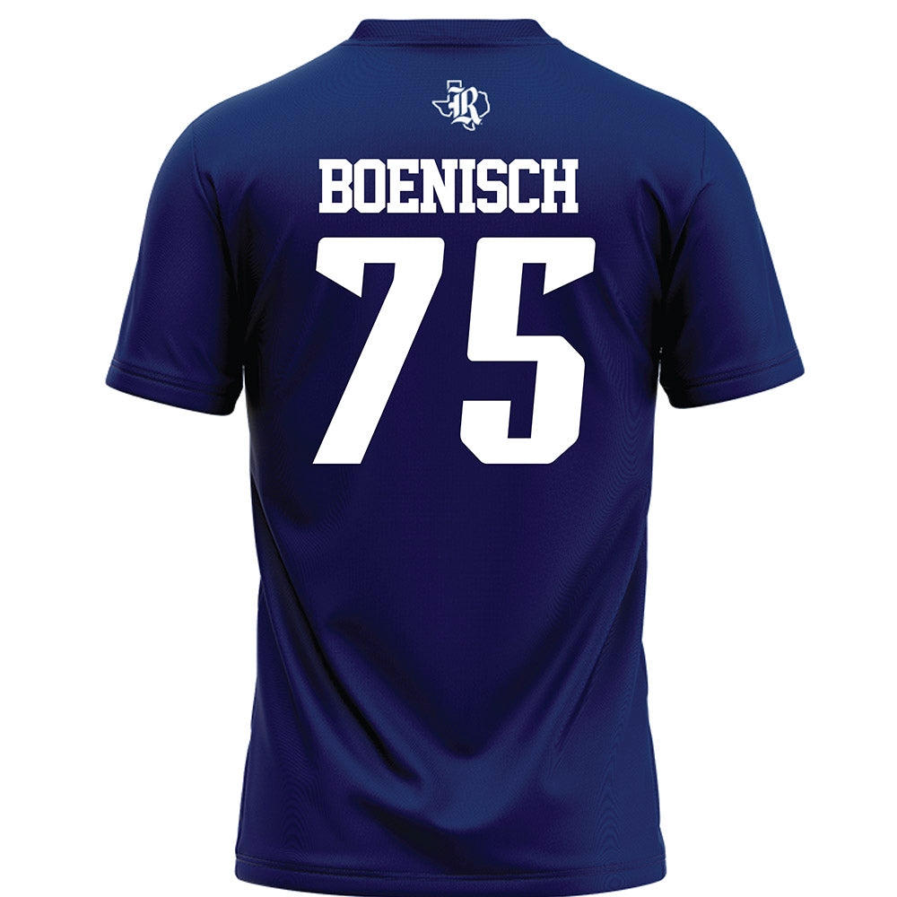 Rice - NCAA Football : Blake Boenisch - Navy Blue Football Jersey-1