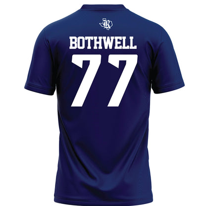 Rice - NCAA Football : Ian Bothwell - Navy Blue Football Jersey-1