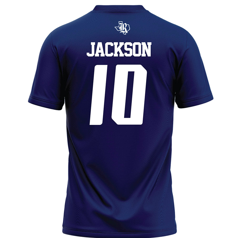 Rice - NCAA Football : Quinton Jackson - Navy Blue Football Jersey