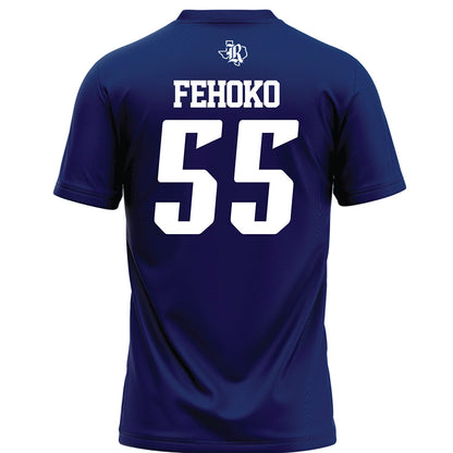 Rice - NCAA Football : Netane Fehoko - Navy Blue Football Jersey-1