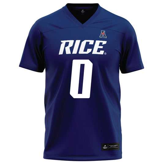 Rice - NCAA Football : Andrew Awe - Navy Blue Football Jersey-0