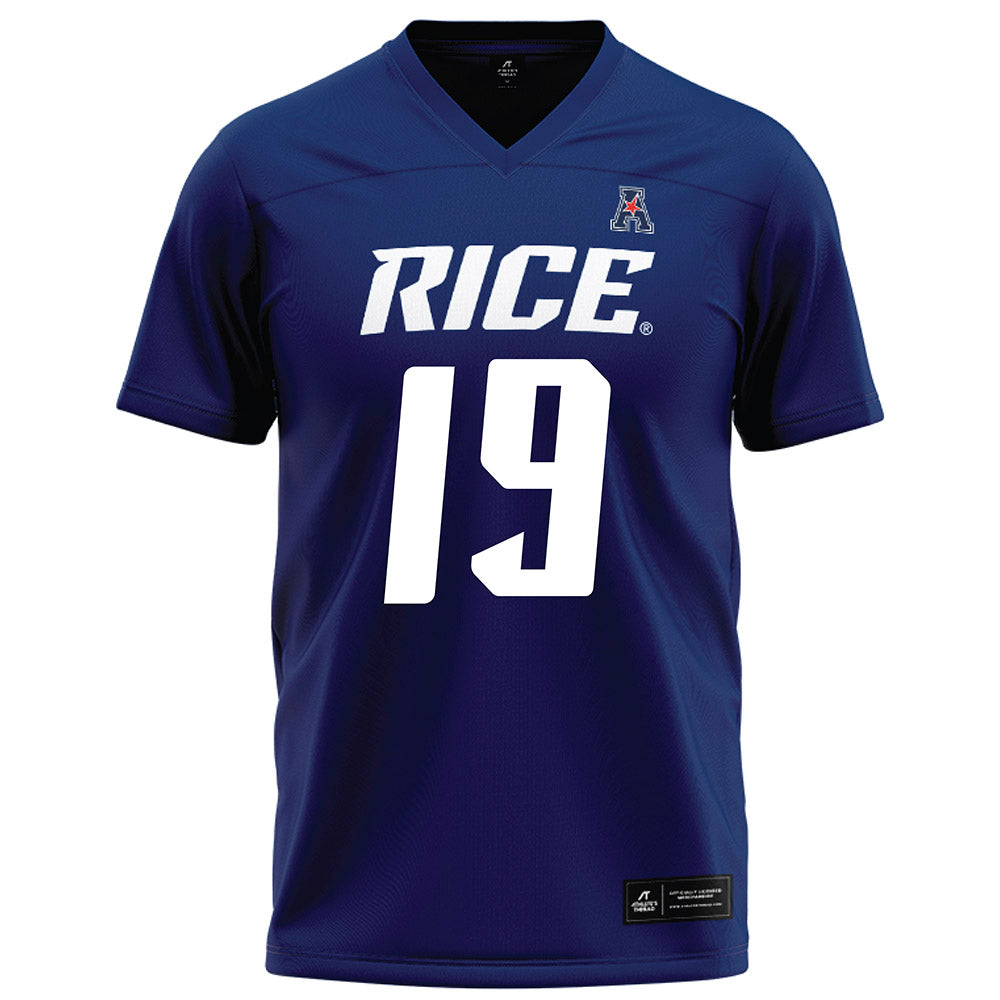 Rice - NCAA Football : Jeremiah Williams - Navy Blue Football Jersey-0