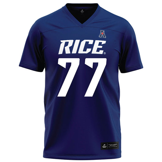 Rice - NCAA Football : Ian Bothwell - Navy Blue Football Jersey-0