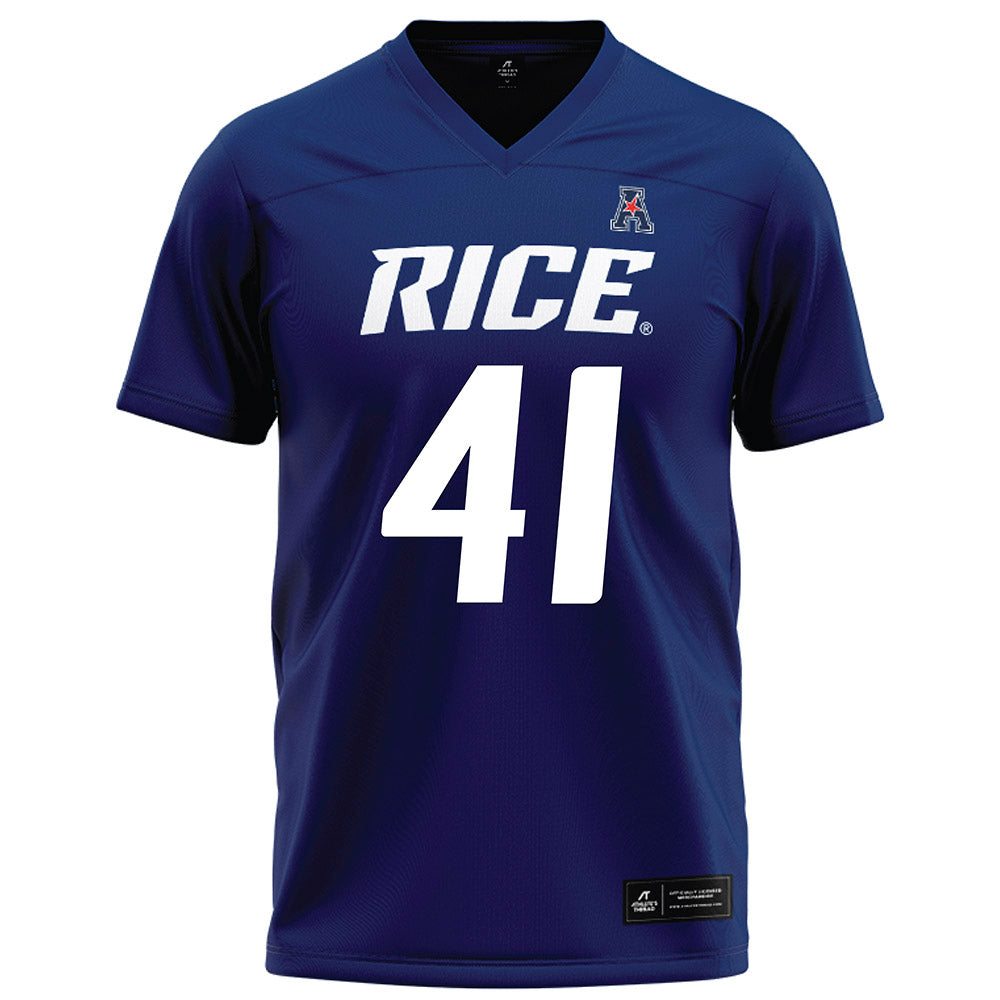 Rice - NCAA Football : Plae Wyatt - Navy Blue Football Jersey-0