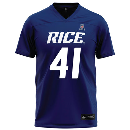 Rice - NCAA Football : Plae Wyatt - Navy Blue Football Jersey-0