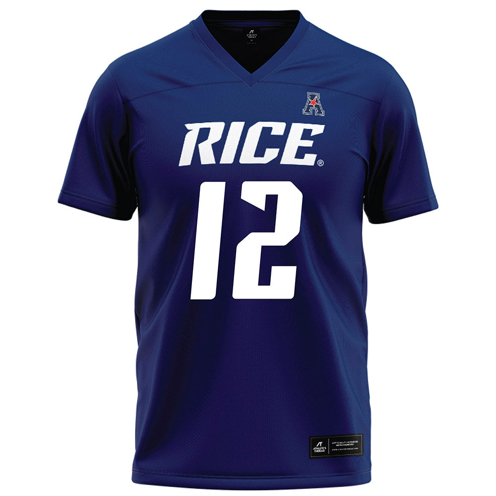 Rice - NCAA Football : Joshua Williams - Navy Blue Football Jersey