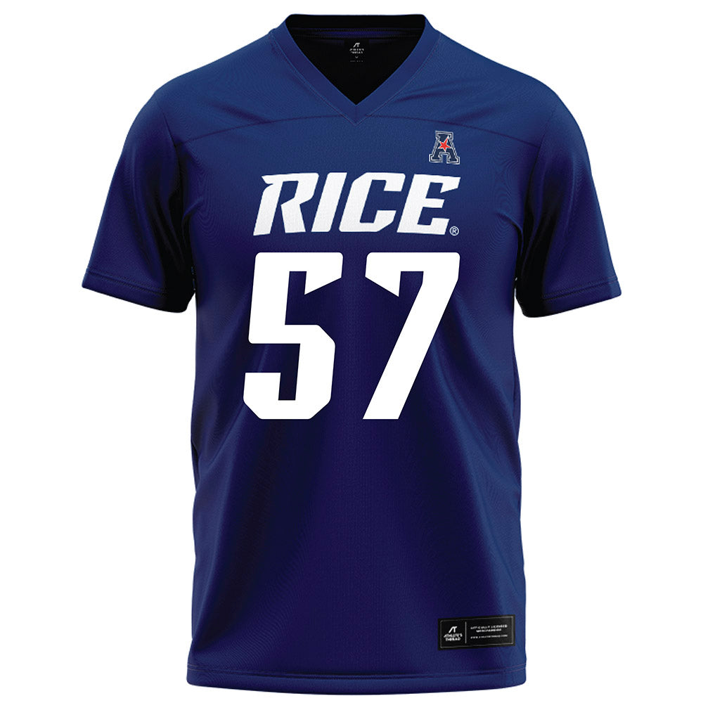 Rice - NCAA Football : Aquantis Clemmons - Navy Blue Football Jersey-0