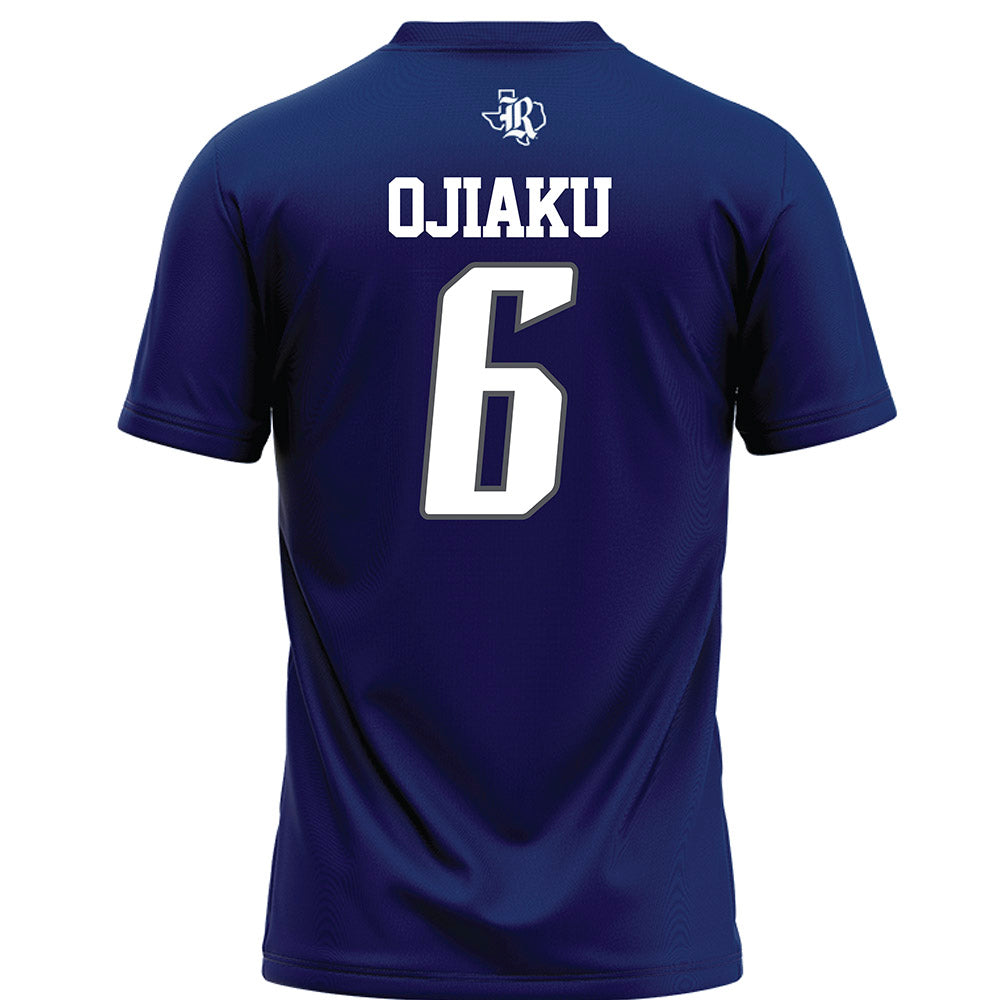 Rice - NCAA Football : Ashton Ojiaku - Navy Blue Football Jersey