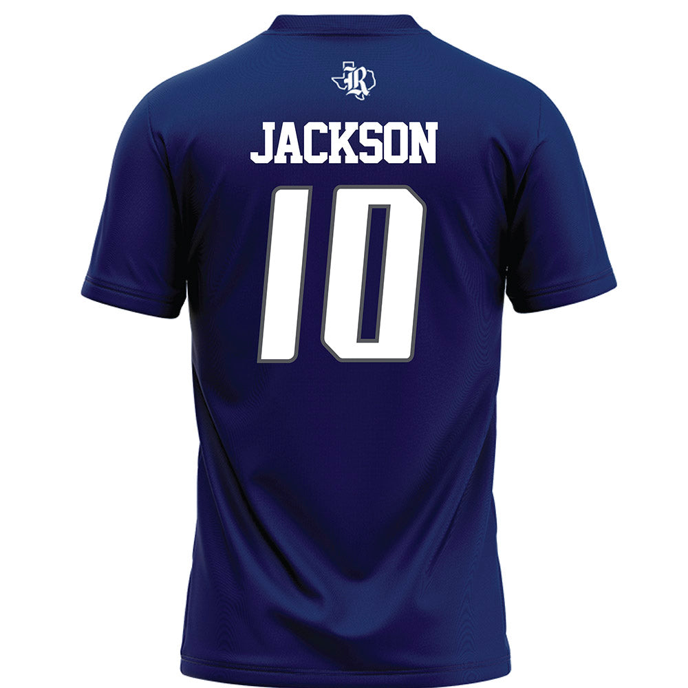 Rice - NCAA Football : Quinton Jackson - Navy Blue Football Jersey