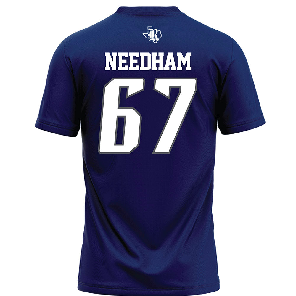 Rice - NCAA Football : Luke Needham - Navy Blue Football Jersey-1