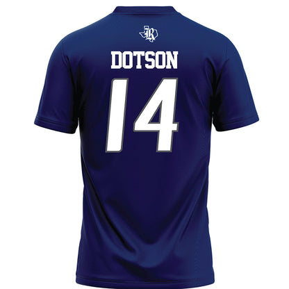 Rice - NCAA Football : Ephraim Dotson - Navy Blue Football Jersey