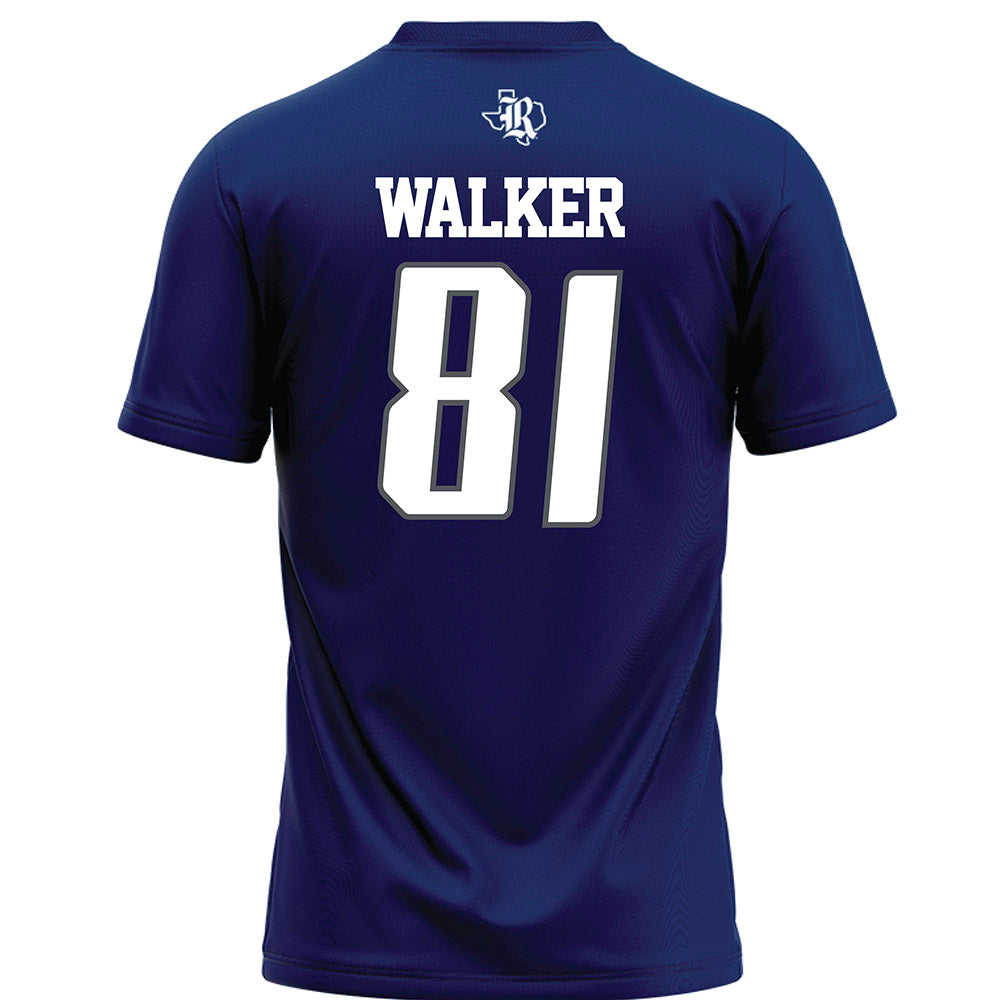 Rice - NCAA Football : Braylen Walker - Navy Blue Football Jersey-1